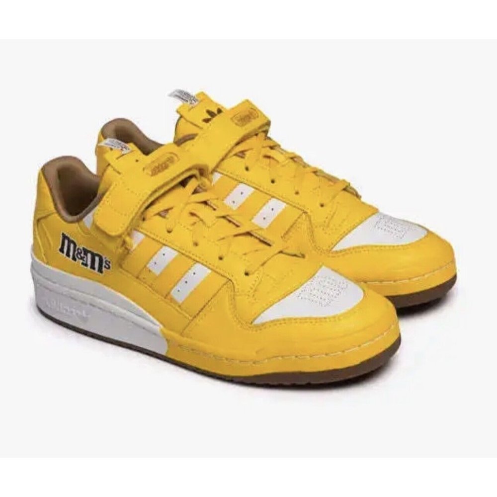 adidas Forum Low 84 x M&M's Shoes Yellow White GY6317 Men's Size 10.5 NEW - Picture 2 of 9
